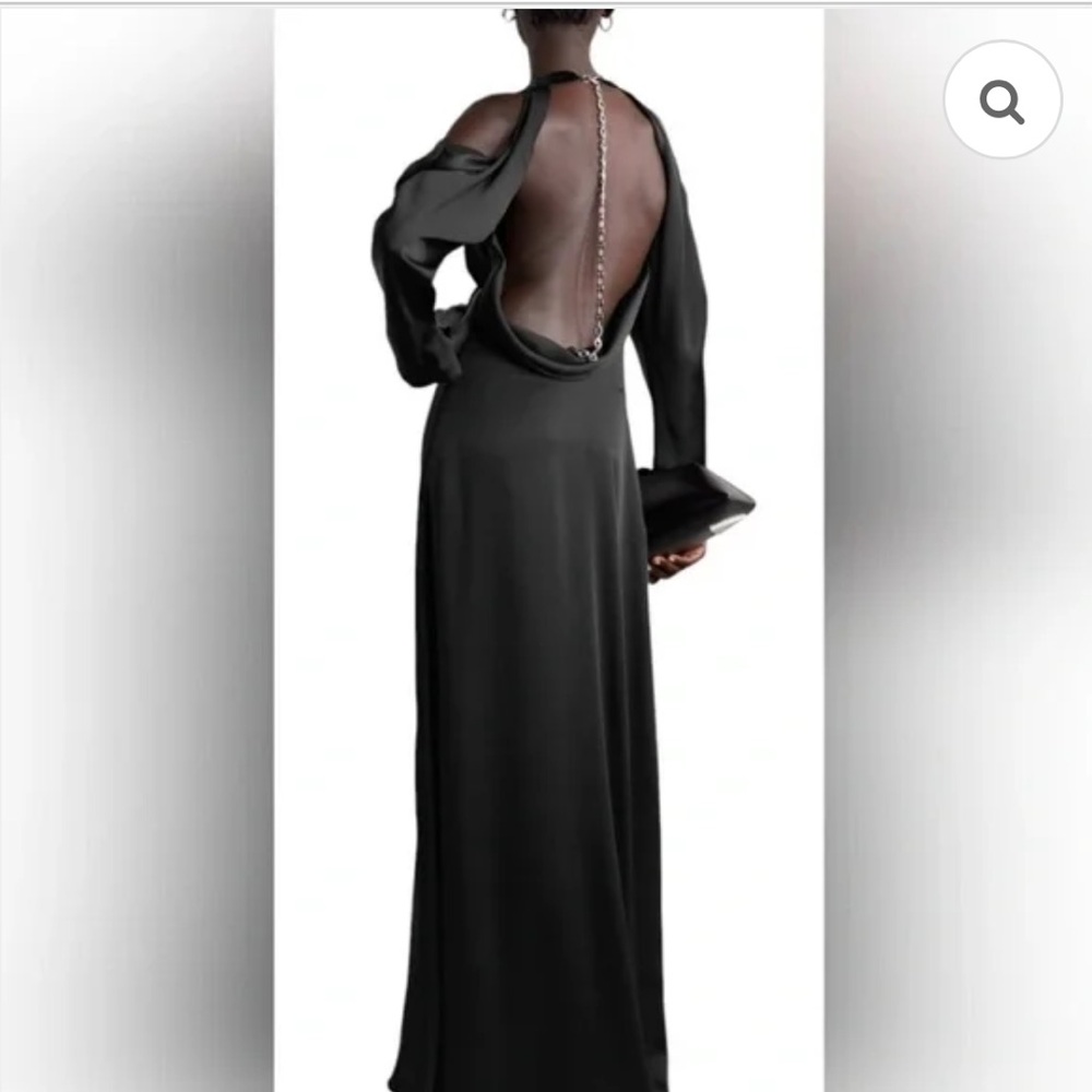 Jonathan Simkhai Caitlyn Open Back Gown NWT (MISSING CHAIN)